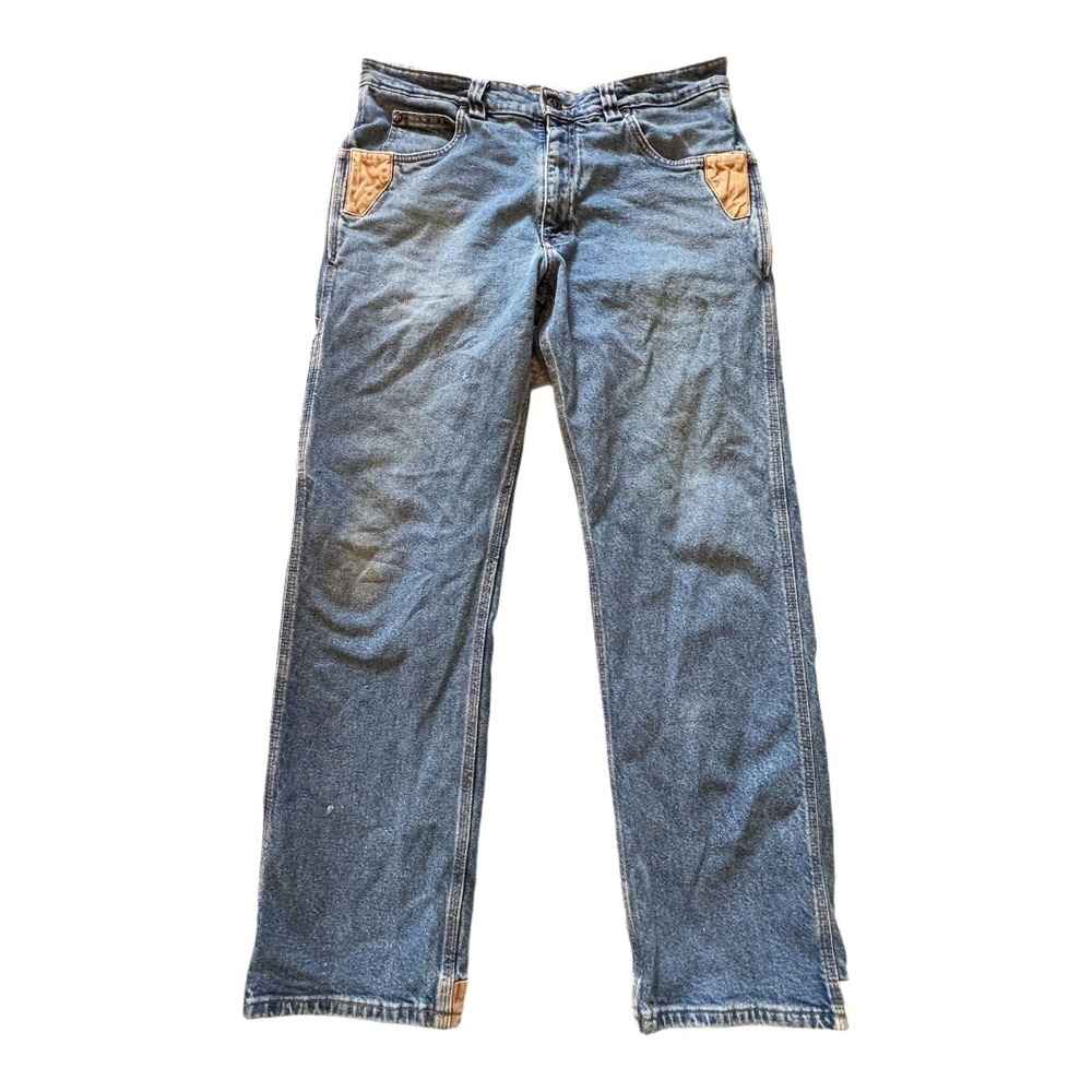 VTG! REDKAP‎ 90s Y2K Men's Carpenter Jeans RD60MW Blue Relaxed Fit 36x32